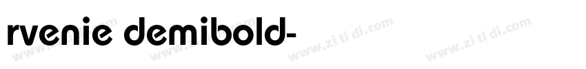 rvenie demibold字体转换
